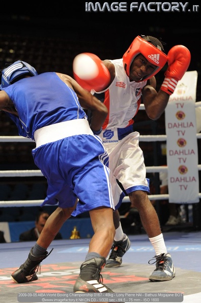 2009-09-05 AIBA World Boxing Championship 0167 - 48kg - Lony Pierre HAI - Bathusi Mogajane BOT.jpg
